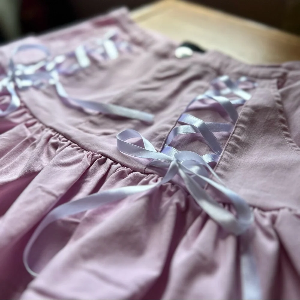 Sweet Society Pastel Lace Trim Mini Skirt - Picture 3 of 4